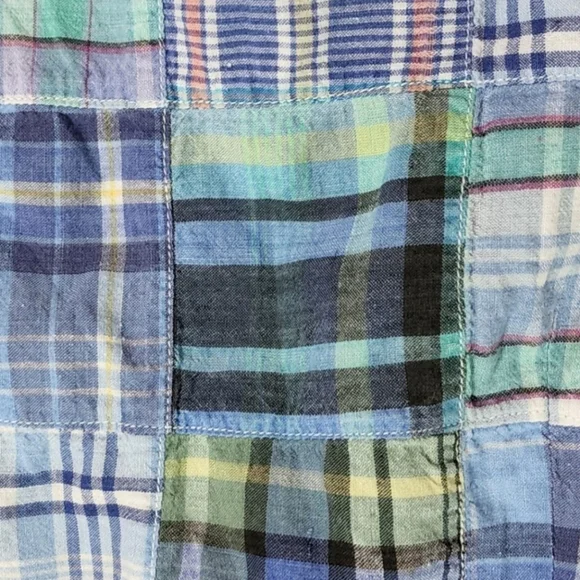 Sunny South Vest Plaid 100% Sustainable Cotton Blue Size  6 - Picture 6 of 14